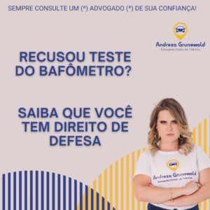 recorrer multa bafômetro