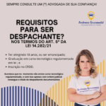 Como ser despachante?